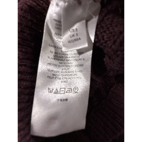 Free People Beach Ocean Drive Sweater Set Combo Plum Purple Maroon Women Small - Picture 11 of 12